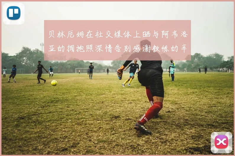贝林厄姆在社交媒体上晒与阿韦洛亚的拥抱照深情告别感谢教练的辛勤付出
